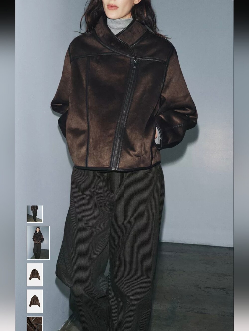 ZARA DOUBLE-FACED JACKET ZW COLLECTION(S) - Picture 2 of 6